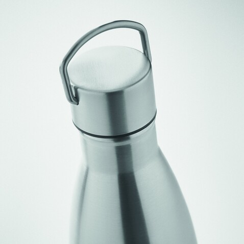 Doppelwandige Flasche 500 ml - Mattsilber bedrucken, Art.-Nr. MO2108-16 Doppelwandige Flasche 500 ml - Mattsilber bedrucken, Art.-Nr. MO2108-16