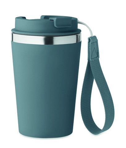 Doppelwandiger Trinkbecher 350 - Petrol bedrucken, Art.-Nr. MO2317-20