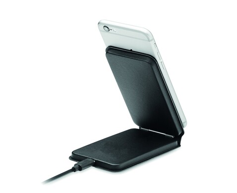 Klappbares Ladegerät 15W - Schwarz bedrucken, Art.-Nr. MO2389-03 Klappbares Ladegerät 15W - Schwarz bedrucken, Art.-Nr. MO2389-03