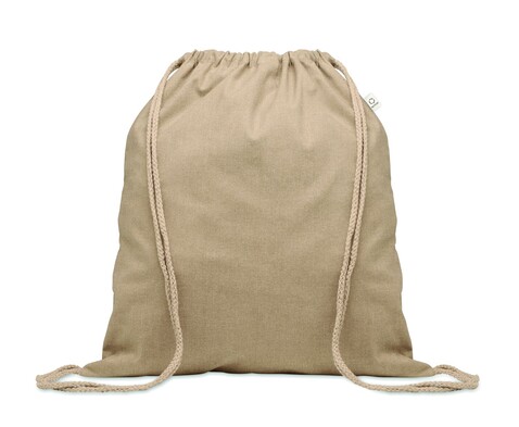Beutel mit Kordelzug recycelt - Khaki bedrucken, Art.-Nr. MO2402-39 Beutel mit Kordelzug recycelt - Khaki bedrucken, Art.-Nr. MO2402-39