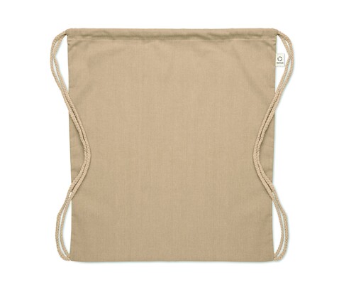 Beutel mit Kordelzug recycelt - Khaki bedrucken, Art.-Nr. MO2402-39 Beutel mit Kordelzug recycelt - Khaki bedrucken, Art.-Nr. MO2402-39