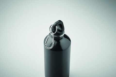 Trinkflasche recycelter 500ml - Schwarz bedrucken, Art.-Nr. MO2403-03