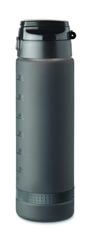 Sport-Trinkflasche RPET 1L - Schwarz bedrucken, Art.-Nr. MO2409-03 Sport-Trinkflasche RPET 1L - Schwarz bedrucken, Art.-Nr. MO2409-03