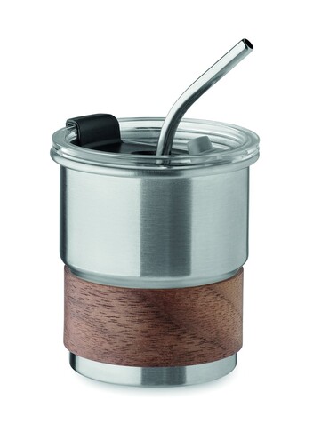 Einwandiger Becher 260 ml - Mattsilber bedrucken, Art.-Nr. MO2423-16