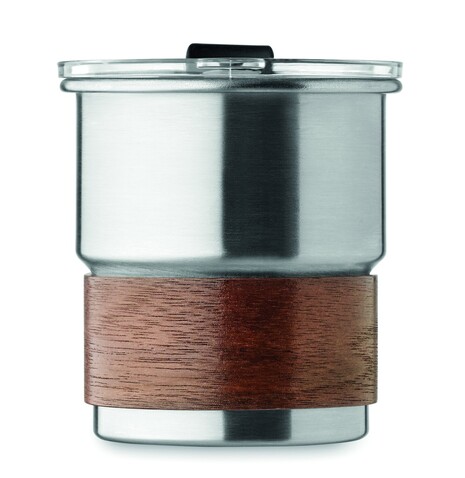 Einwandiger Becher 260 ml - Mattsilber bedrucken, Art.-Nr. MO2423-16