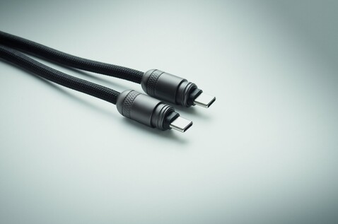 60W Lanyard-Ladekabel - Schwarz bedrucken, Art.-Nr. MO2585-03 60W Lanyard-Ladekabel - Schwarz bedrucken, Art.-Nr. MO2585-03