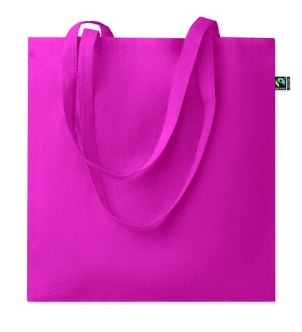 Einkaufstasche Fairtrade 180g - Fuchsie bedrucken, Art.-Nr. MO2589-38 Einkaufstasche Fairtrade 180g - Fuchsie bedrucken, Art.-Nr. MO2589-38