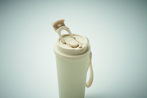 Doppelwandiger Trinkbecher 500m - Beige bedrucken, Art.-Nr. MO2662-13