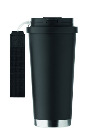 Doppelwandiger Trinkbecher 500m - Schwarz bedrucken, Art.-Nr. MO2662-03