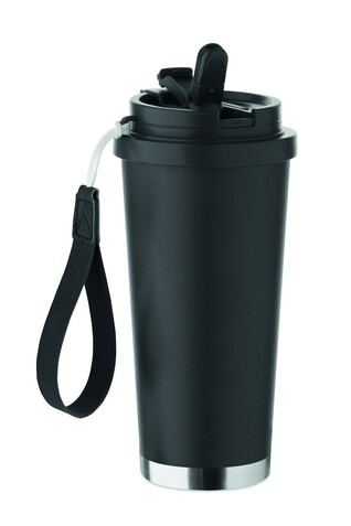 Doppelwandiger Trinkbecher 500m - Schwarz bedrucken, Art.-Nr. MO2662-03