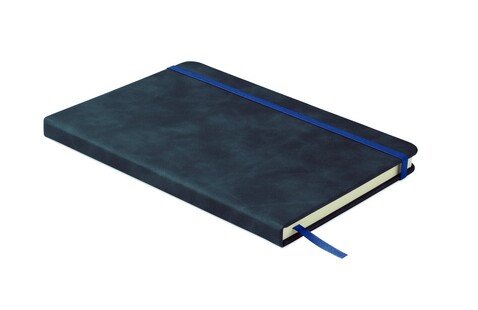 DIN A5 Smokey Notizbuch PU - Blau bedrucken, Art.-Nr. MO2664-04