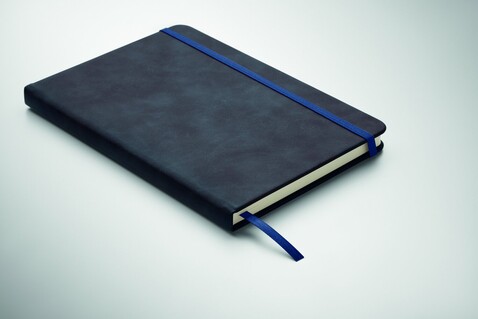 DIN A5 Smokey Notizbuch PU - Blau bedrucken, Art.-Nr. MO2664-04