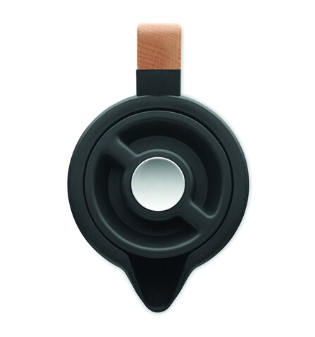 Doppelwandige Kanne 1L - Schwarz bedrucken, Art.-Nr. MO2674-03