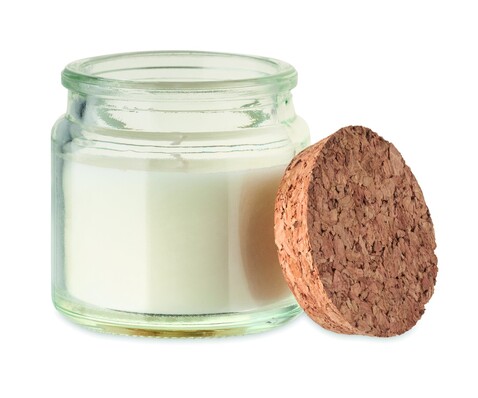 Kerze aus Pflanzenwachs 70g - Beige bedrucken, Art.-Nr. MO2707-13 Kerze aus Pflanzenwachs 70g - Beige bedrucken, Art.-Nr. MO2707-13