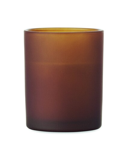 Kerze aus Pflanzenwachs 80 g - Braun bedrucken, Art.-Nr. MO2708-01 Kerze aus Pflanzenwachs 80 g - Braun bedrucken, Art.-Nr. MO2708-01