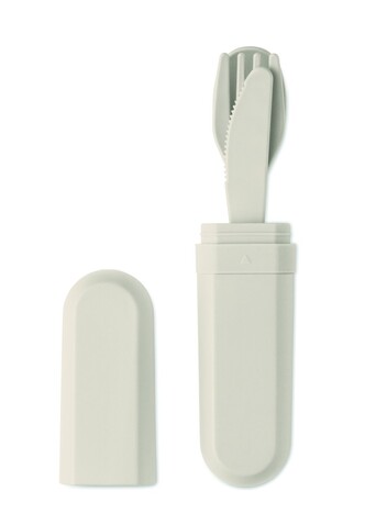 Besteck-Set PLA - Beige bedrucken, Art.-Nr. MO2743-13