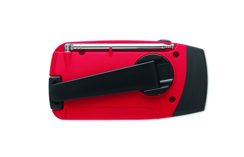 AM/FM Radio mit Taschenlampe MO2746- - Rot bedrucken, Art.-Nr. MO2746-05 AM/FM Radio mit Taschenlampe MO2746- - Rot bedrucken, Art.-Nr. MO2746-05