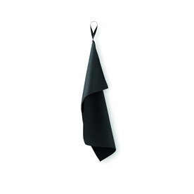 Mikrofaser-Handtuch 30X50cm - Schwarz bedrucken, Art.-Nr. MO2760-03