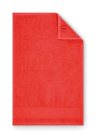 Gästehandtuch Baumwolle 30X50cm - Rot bedrucken, Art.-Nr. MO2764-05 Gästehandtuch Baumwolle 30X50cm - Rot bedrucken, Art.-Nr. MO2764-05