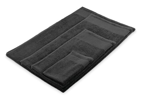 Gästehandtuch Baumwolle 30X50cm - Schwarz bedrucken, Art.-Nr. MO2764-03 Gästehandtuch Baumwolle 30X50cm - Schwarz bedrucken, Art.-Nr. MO2764-03