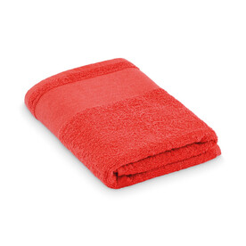 Handtuch Baumwolle 50X100cm - Rot bedrucken, Art.-Nr. MO2765-05