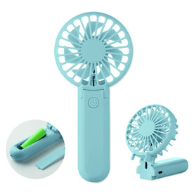 Klappbarer Ventilator - Babyblau bedrucken, Art.-Nr. MO2779-66