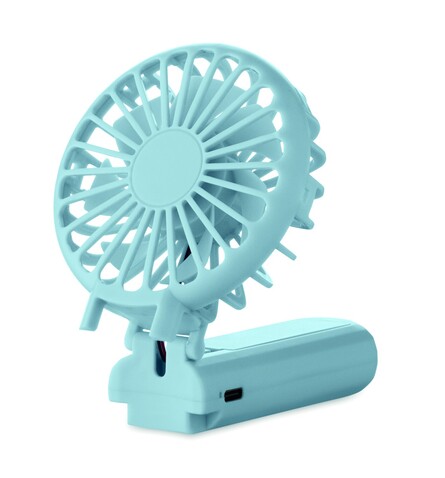 Klappbarer Ventilator - Babyblau bedrucken, Art.-Nr. MO2779-66