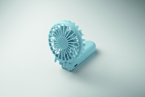 Klappbarer Ventilator - Babyblau bedrucken, Art.-Nr. MO2779-66