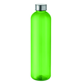 Trinkflasche RPET 1000ml - Transparent Limettengrün bedrucken, Art.-Nr. MO2781-51