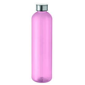 Trinkflasche RPET 1000ml - Transparent Pink bedrucken, Art.-Nr. MO2781-31