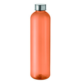 Trinkflasche RPET 1000ml - Transparent Orange bedrucken, Art.-Nr. MO2781-29