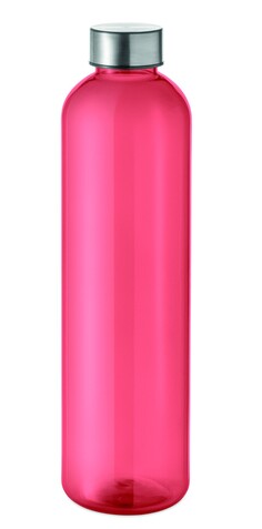 Trinkflasche RPET 1000ml - Transparent Rot bedrucken, Art.-Nr. MO2781-25