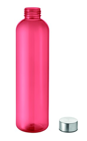 Trinkflasche RPET 1000ml - Transparent Rot bedrucken, Art.-Nr. MO2781-25