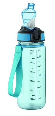 Sport-Trinkflasche 700ml - Transparent Hellblau bedrucken, Art.-Nr. MO2792-52 Sport-Trinkflasche 700ml - Transparent Hellblau bedrucken, Art.-Nr. MO2792-52