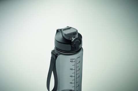 Sport-Trinkflasche 700ml - Transparent Grau bedrucken, Art.-Nr. MO2792-27 Sport-Trinkflasche 700ml - Transparent Grau bedrucken, Art.-Nr. MO2792-27