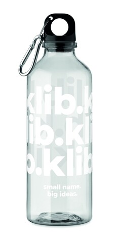 Trinkflasche RPET 500ml - Transparent bedrucken, Art.-Nr. MO2803-22 Trinkflasche RPET 500ml - Transparent bedrucken, Art.-Nr. MO2803-22