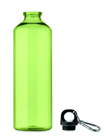 Trinkflasche RPET 750ml - Transparent Limettengrün bedrucken, Art.-Nr. MO2804-51