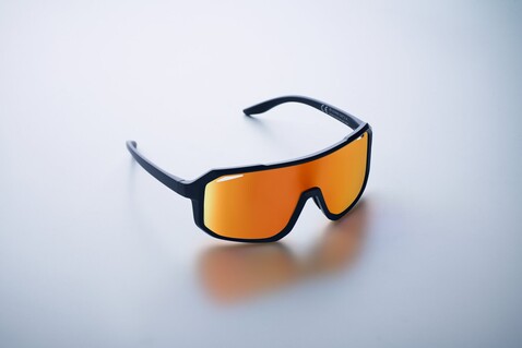 Sport-Sonnenbrille UV400 - Orange bedrucken, Art.-Nr. MO2816-10