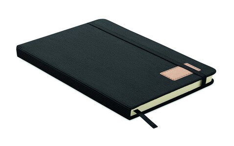 DIN A5 Notizbuch RPET - Schwarz bedrucken, Art.-Nr. MO2861-03 DIN A5 Notizbuch RPET - Schwarz bedrucken, Art.-Nr. MO2861-03