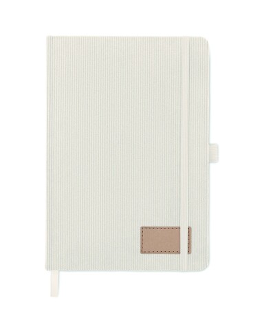 DIN A5 Notizbuch RPET - Off White bedrucken, Art.-Nr. MO2861-43