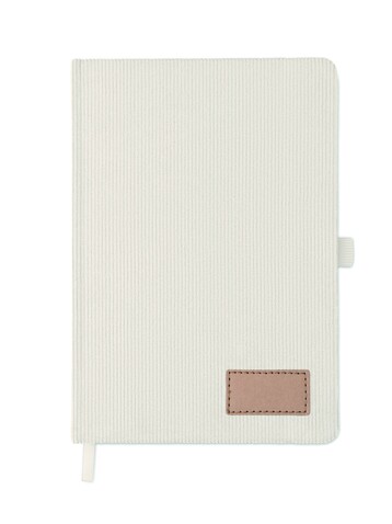 DIN A5 Notizbuch RPET - Off White bedrucken, Art.-Nr. MO2861-43