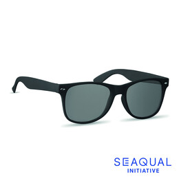SEAQUAL®-Sonnenbrille - Schwarz bedrucken, Art.-Nr. MO2864-03