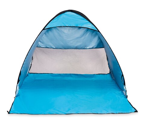 Strandzelt 190T Polyester - Türkis bedrucken, Art.-Nr. MO2881-12