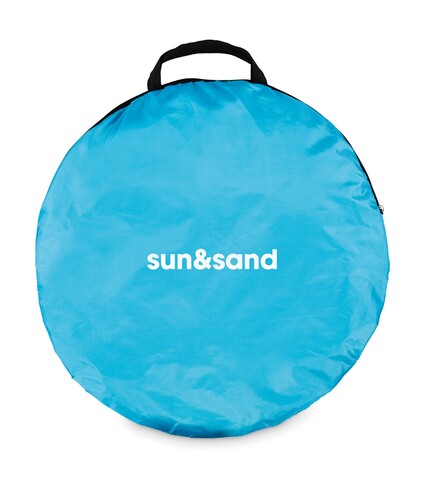 Strandzelt 190T Polyester - Türkis bedrucken, Art.-Nr. MO2881-12