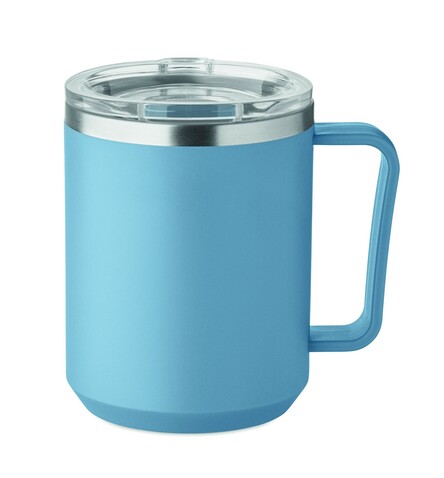 Doppelwandiger Becher 400ml - Petrol bedrucken, Art.-Nr. MO2900-20
