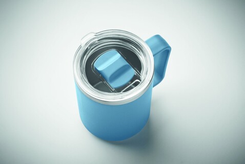 Doppelwandiger Becher 400ml - Petrol bedrucken, Art.-Nr. MO2900-20