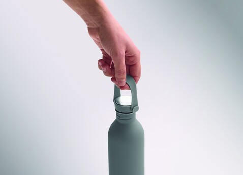 Einwandige Trinkflasche 500 ml - Steingrau bedrucken, Art.-Nr. MO2903-15