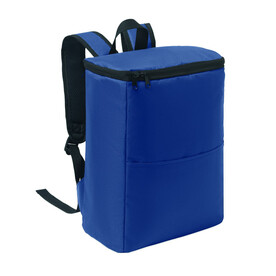 Kühlrucksack 600D RPET - Blau bedrucken, Art.-Nr. MO2972-04