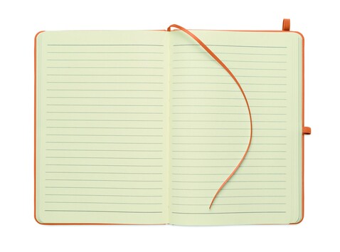 DIN A5 Notizbuch recy. PU - Orange bedrucken, Art.-Nr. MO3124-10 DIN A5 Notizbuch recy. PU - Orange bedrucken, Art.-Nr. MO3124-10