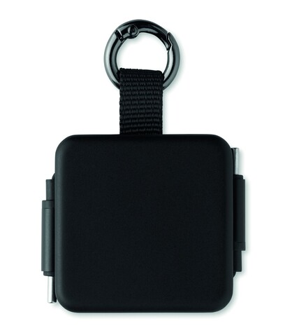 Einziehbares 100W-Typ-C-Kabel - Schwarz bedrucken, Art.-Nr. MO3145-03 Einziehbares 100W-Typ-C-Kabel - Schwarz bedrucken, Art.-Nr. MO3145-03